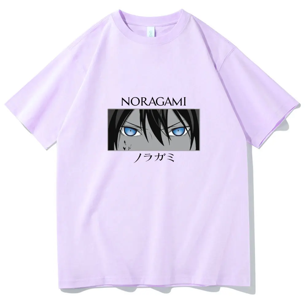 

Tshirt Men Women Anime Noragami Yato Eyes Print T Shirt Oversized Casual Tee Man Woman Fashion Style T-shirt Summer Retro Tops