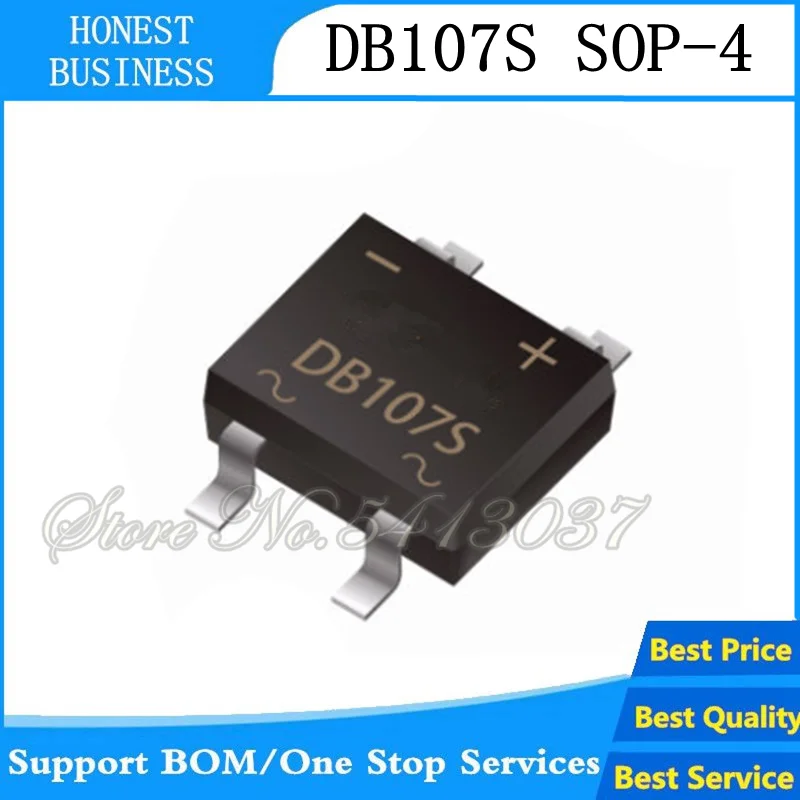 10 шт SMD DB107 DB107S 1A 1000V однофазная фотография Аксессуары для наушников  | Аксессуары для наушников -4000321855171
