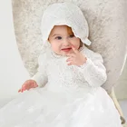 Винтажное платье для девочек, платья для крещения для девочек на 1-й день рождения, свадьбу, крещение