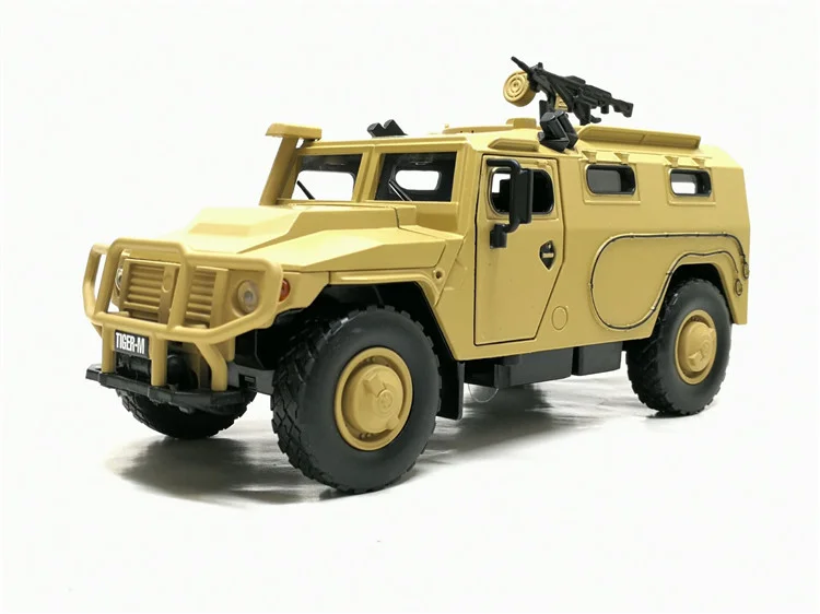 T Desert no box 1:32 Hummer M1046 военный автомобиль модель усовершенствованная, от взрыва, бронетранспортер со звуком светильник сплав игрушечный автомобиль модель литая игрушечная машинка - Цвет: T Desert no box