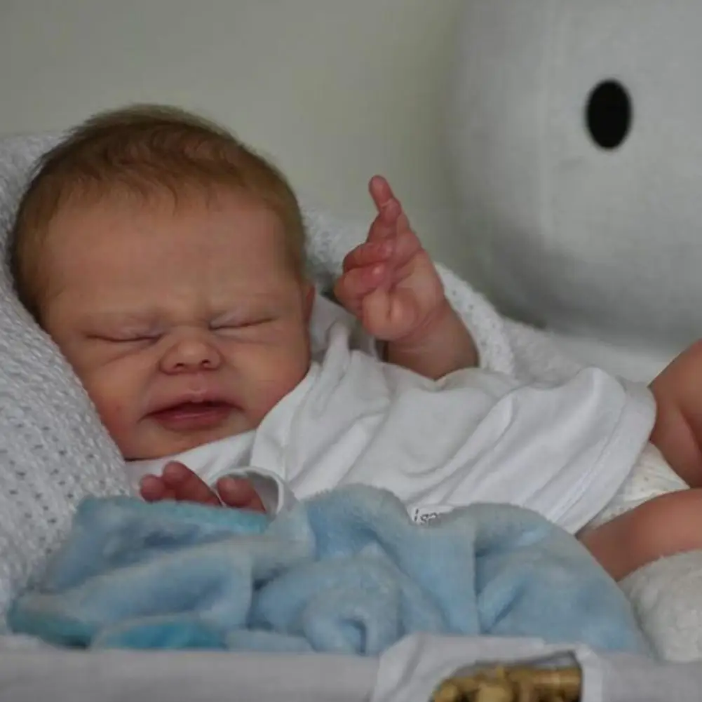 

17 Inches Sleeping Reborn Kit Popular Kit Lifelike Color Lifelike Limited Face Edition Vinyl Soft F9s0