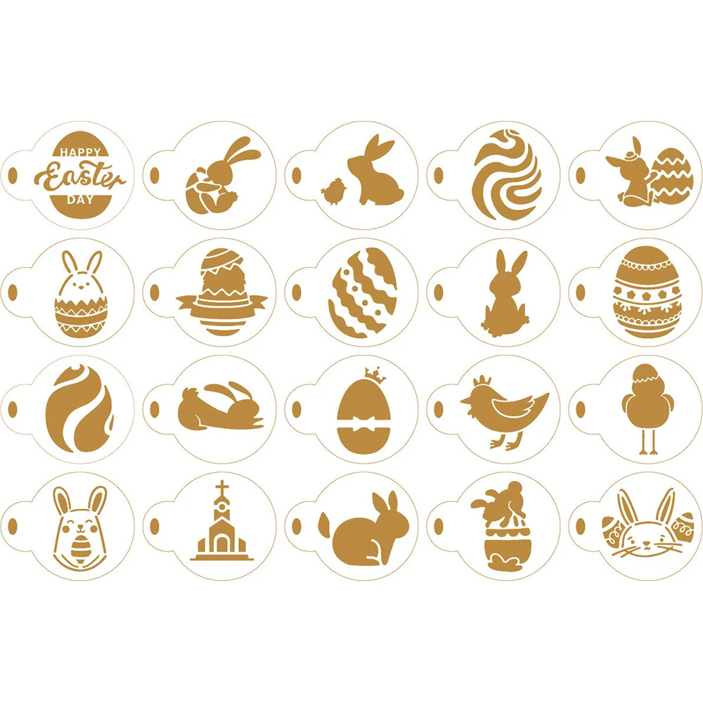 

Трафарет для печенья в стиле гавайской тематики с надписью Happy Easter, трафарет для печенья, трафарет для кофе, конфеты, инструменты для украшен...