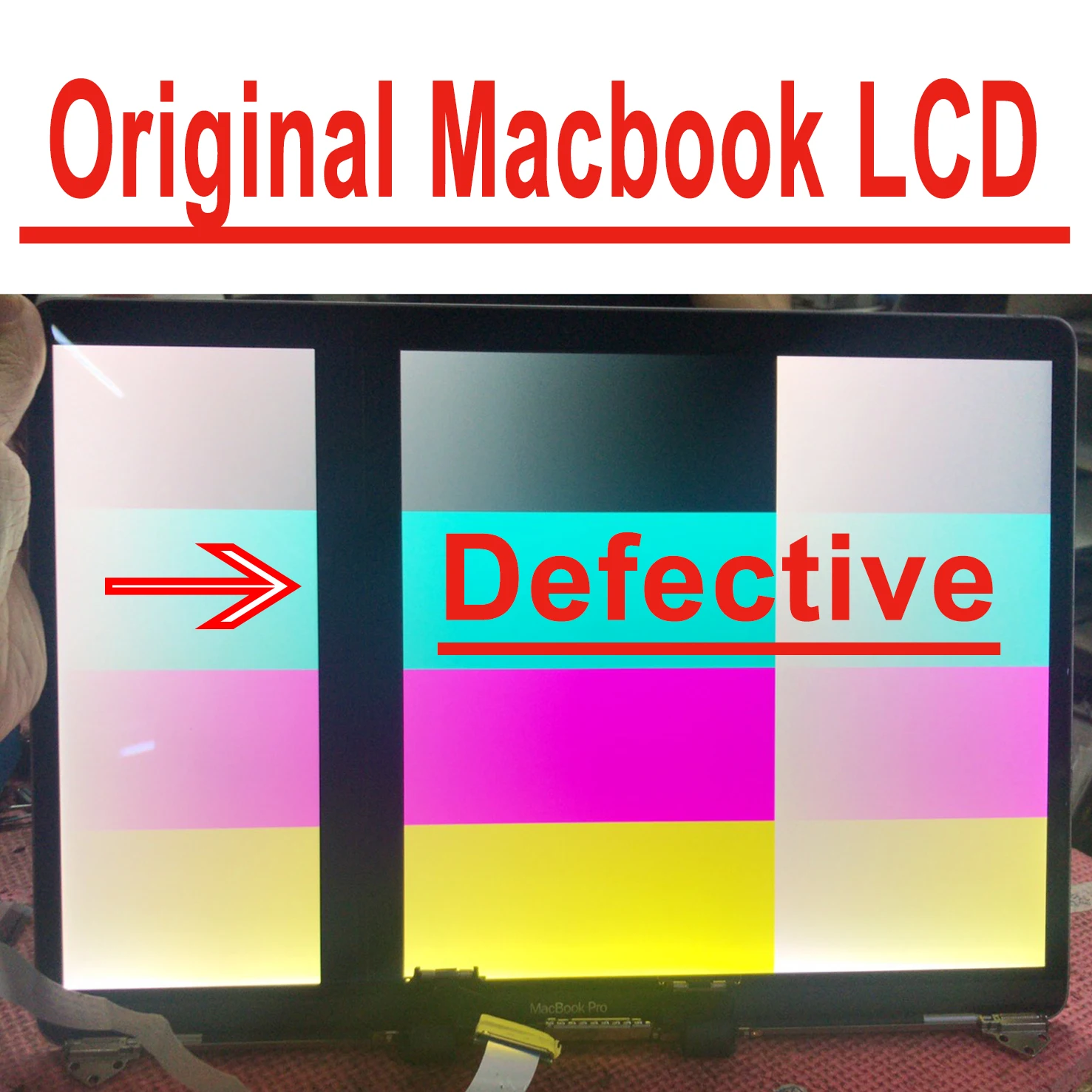 Оригинальный бывший в употреблении дисплей Macbook Pro 1534 A1534 2017 дефектный дефект