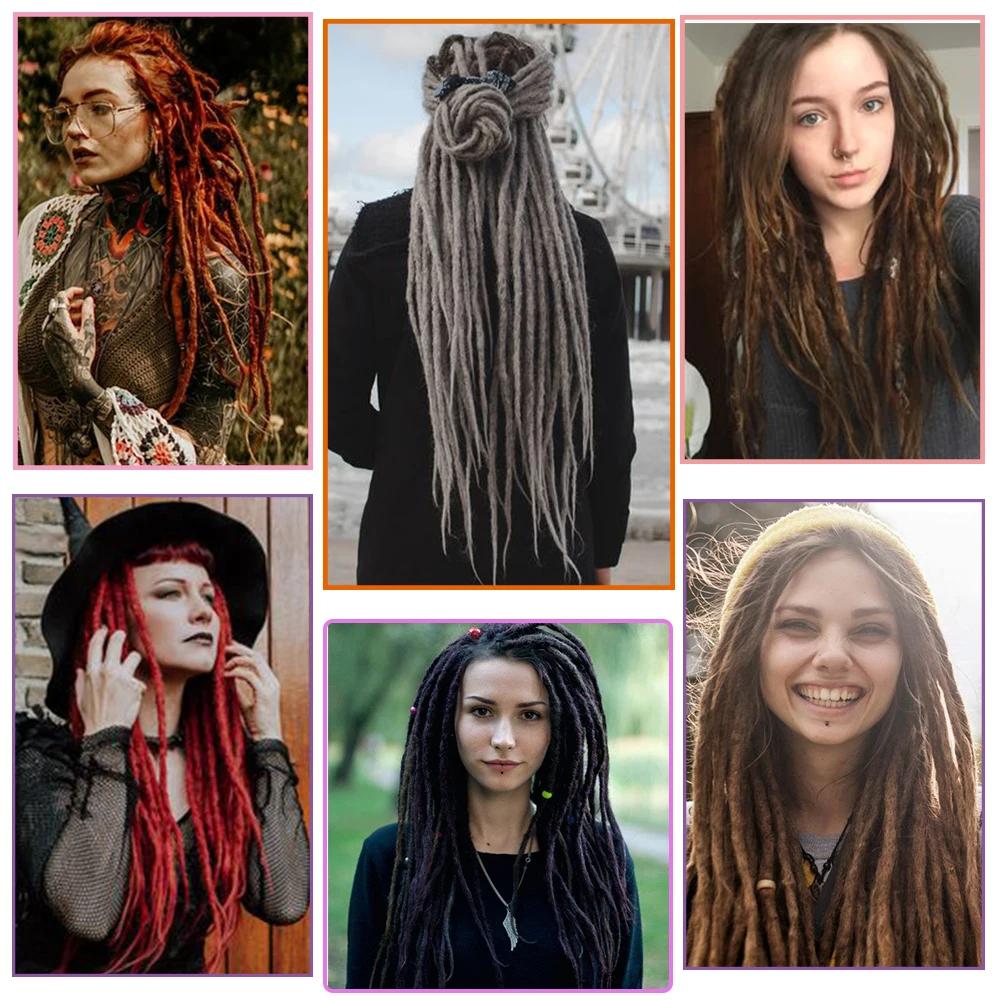 Дреды для наращивания волос женщин дреды плетеные искусственные локоны в стиле