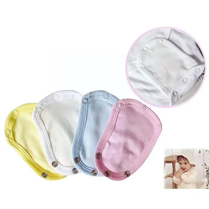 

4pcs Lovely Baby Boys Girls Kids Jumpsuit Diaper Lengthen Extender Jumpsuit Extender Extension Bodysuit Soft I8u7