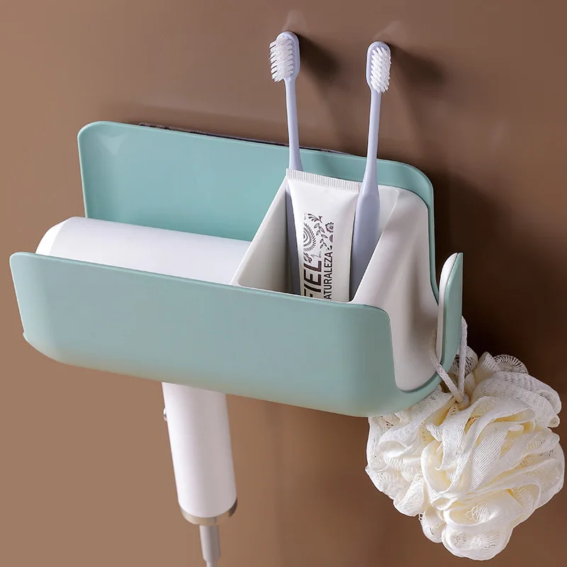 Настенный держатель для фена Пластиковая Полка из ПП хранения корзина душа