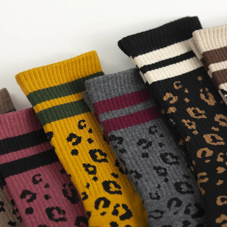 Зимние теплые женские утепленные хлопковые носки японские школьные модные для