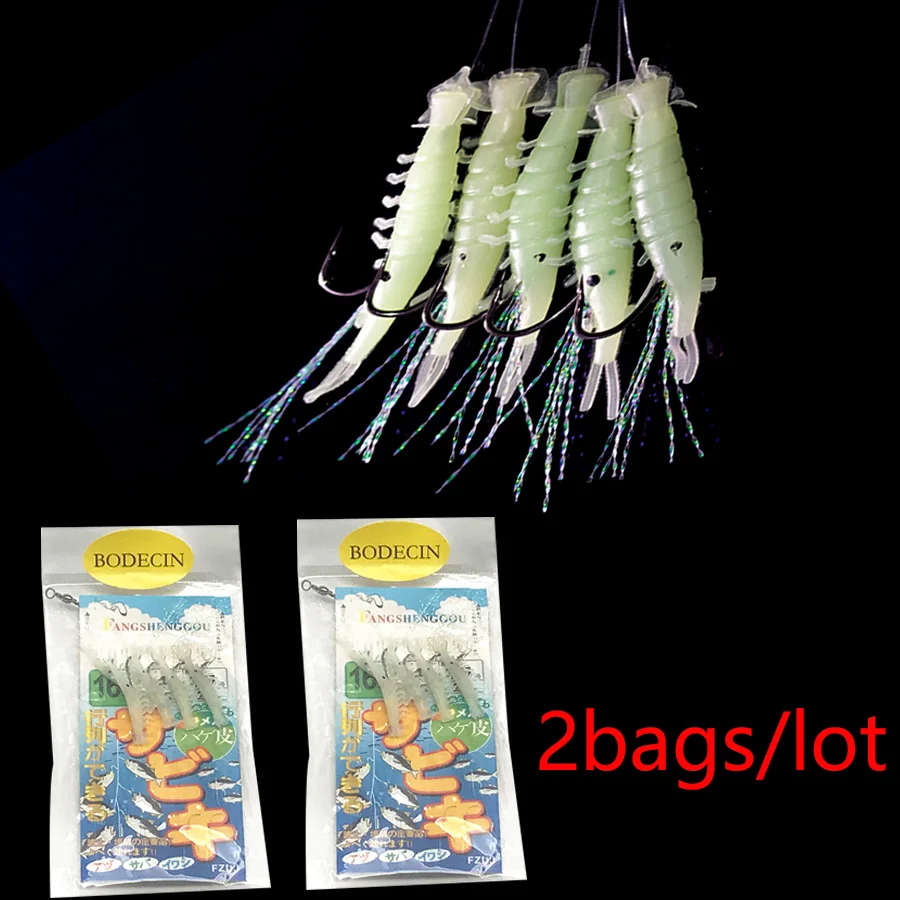 Easy Shiner искусственные приманки креветки Вертлюги/веревочные крючки Сабики для