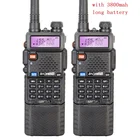 Двухдиапазонная рация Baofeng UV-5R, 5 Вт8 Вт, 2 шт., с аккумулятором 3800 мА  ч, Двухдиапазонная рация Baofeng uv5r