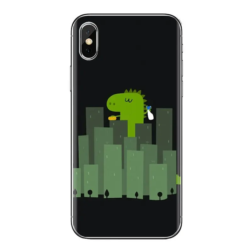 Soft Transparent Cases Covers For Samsung Galaxy J1 J2 J3 J4 J5 J6 J7 J8 Plus 2018 Prime 2015 2016 2017 kawaii Dinosaurs pattern |
