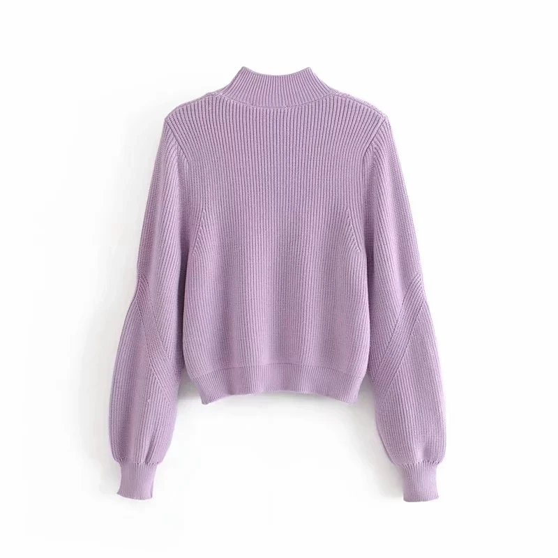 Winter women turtleneck sweater long sleeve knitted pullovers female elegant pull femme casual purple warm jumper tops 2019 | Женская