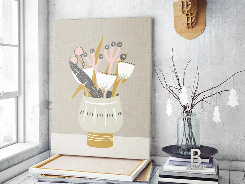 Настенное искусство среднего века фольклорное 60-е принты скандинавский