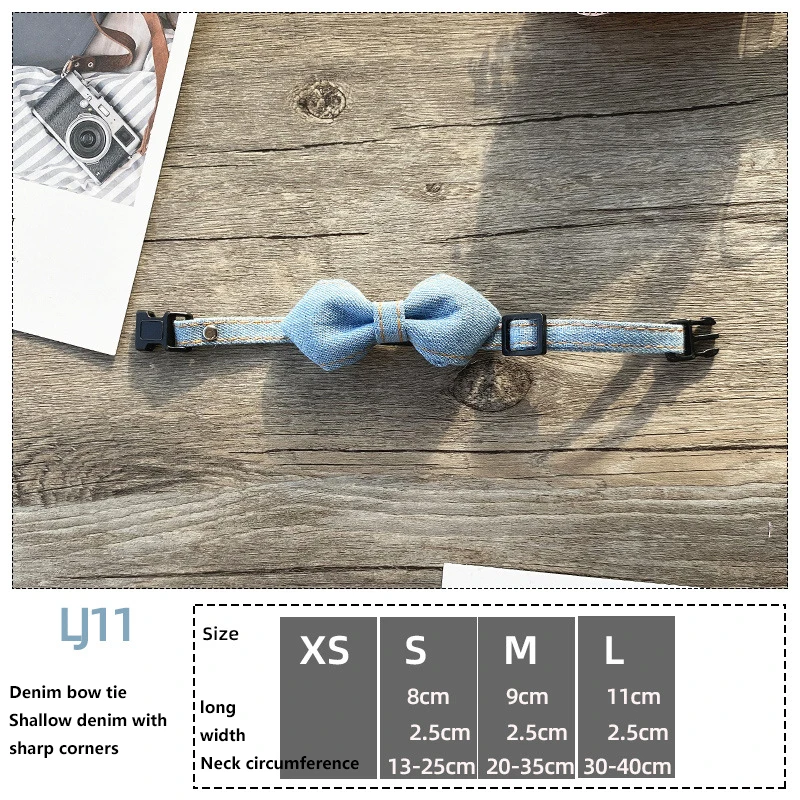 Ошейник для собак и кошек бант украшение домашних животных галстук маленький