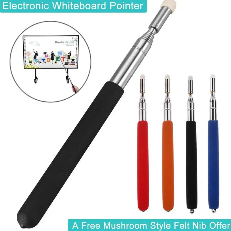 

1 Meter Stainless Steel Telescopic Pointer Whiteboard Pointer Pen Teacher Pointer Professional Supplies Classroom Tool
