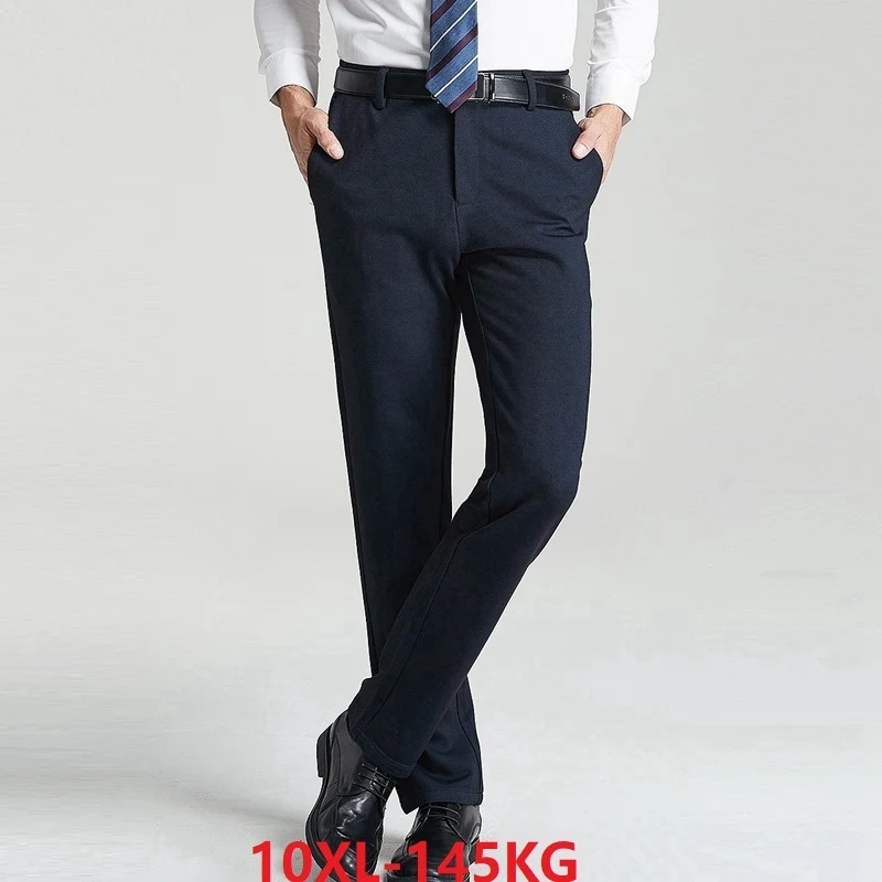 Мужские прямые брюки размера плюс формальные деловые 6XL 7XL 8XL 9XL 10XL на осень 48