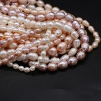 a high quality natural freshwater pearl rice shaped loose beads for jewelry making diy bracelet earring necklace accessory