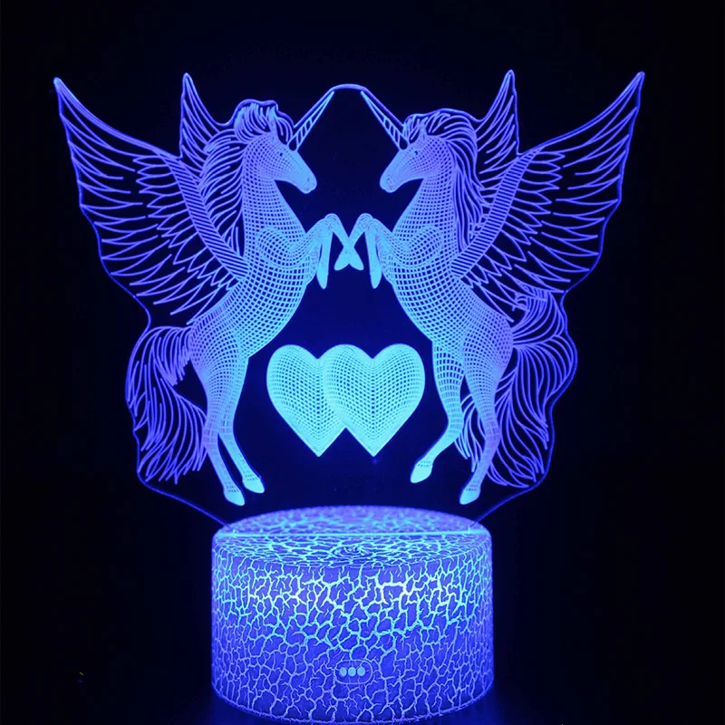 

Led Neon Lamp 3D Night Light Dinosaur Animals Touch Remote Creative Gift Christmas Item Home Table Lighting 16 Colors Polychroms