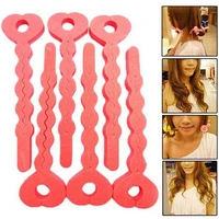 6pcs magic sponge hair soft curler roller strip heatless roll tools hair band accessories magic style hair styling tools