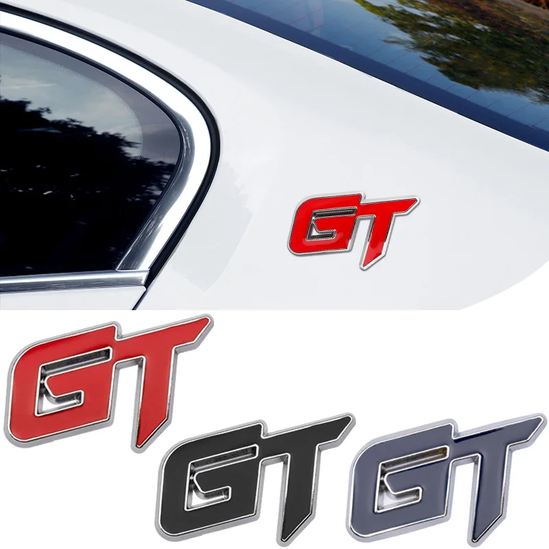 

GT Car Sticker Badge Emblem Decals for Peugeot Hyundai GT BMW X6 X5 KIA Forte Optima Picanto Renault Ford Mustang Focus Mondeo