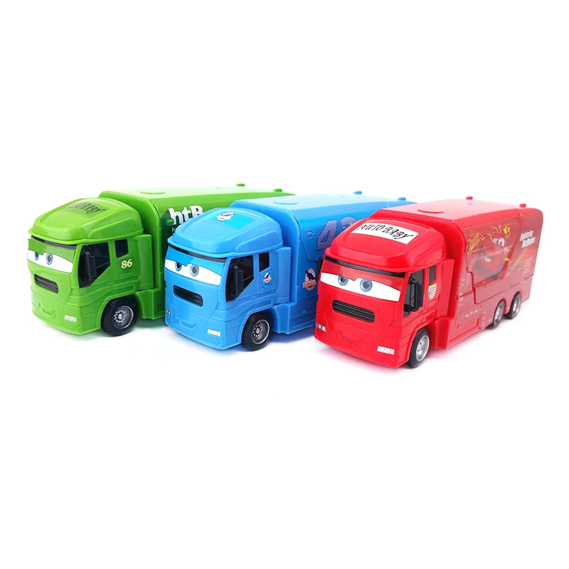 Disney Тачки Мак Lightning McQueen & Чико Хикс и король грузовик стреляющая игрушка