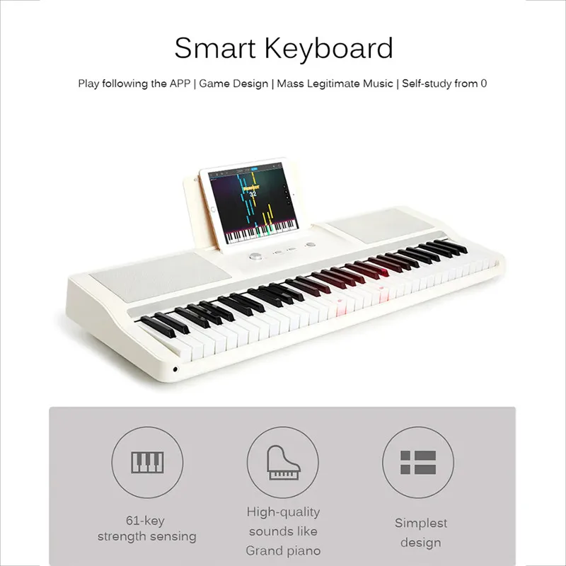 

TheONE TOK1 61 Keys Smart Electronic Piano Organ Light Keyboard Smart Piano Music Training Birthday Gift For Beginner Amateur