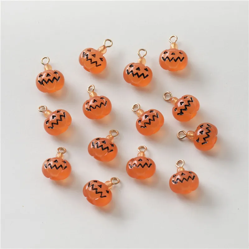 Хэллоуин стиль 30 шт./лот мультфильм призрак тыква форма смолы подвески diy