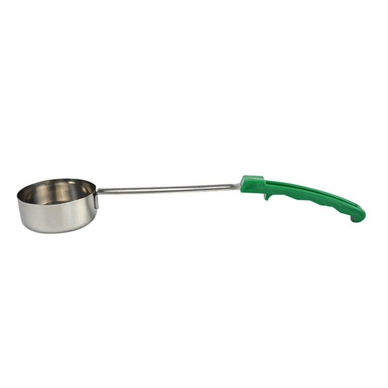 

Pizza Spread Sauce Ladle Rubber Handle Flat Bottom Kitchen Cooking Spoon Stainless Steel Measuring Stir Soup Spoon