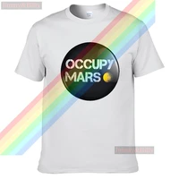 2021 hot sale occupy mars classic logo men women summer 100 cotton black tees male newest top popular normal tee shirts unisex