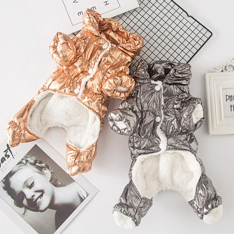 

Winter Pet Dog Clothes Warm Jacket Thicker Cotton Coat Waterproof Medium Small Dogs Cats Pets Clothing French Bulldog Teddy