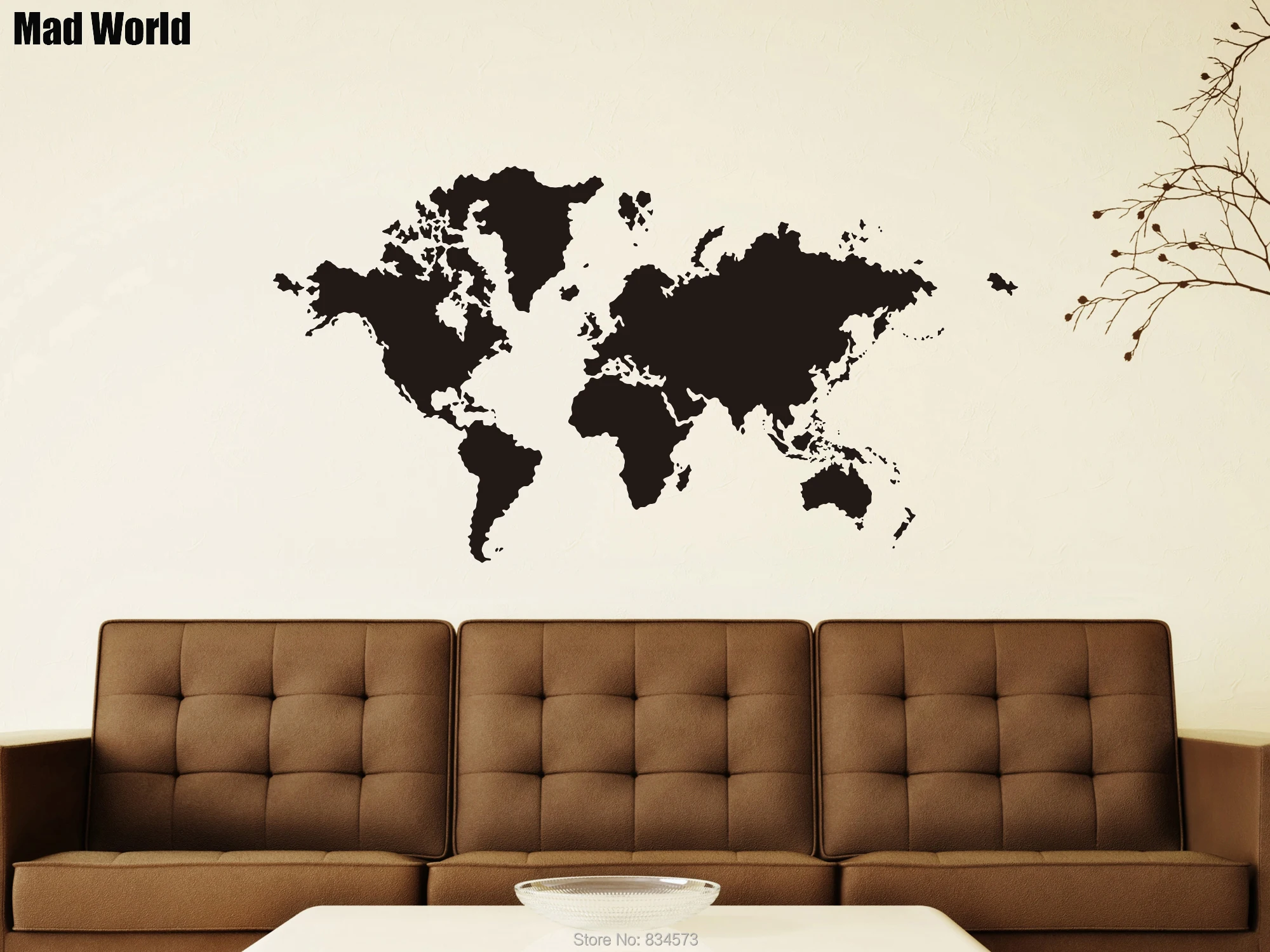 

Большой мир сумасшедший-карта мира силуэт настенные художественные наклейки настенные наклейки украшения для дома «сделай сам» съемные ук...