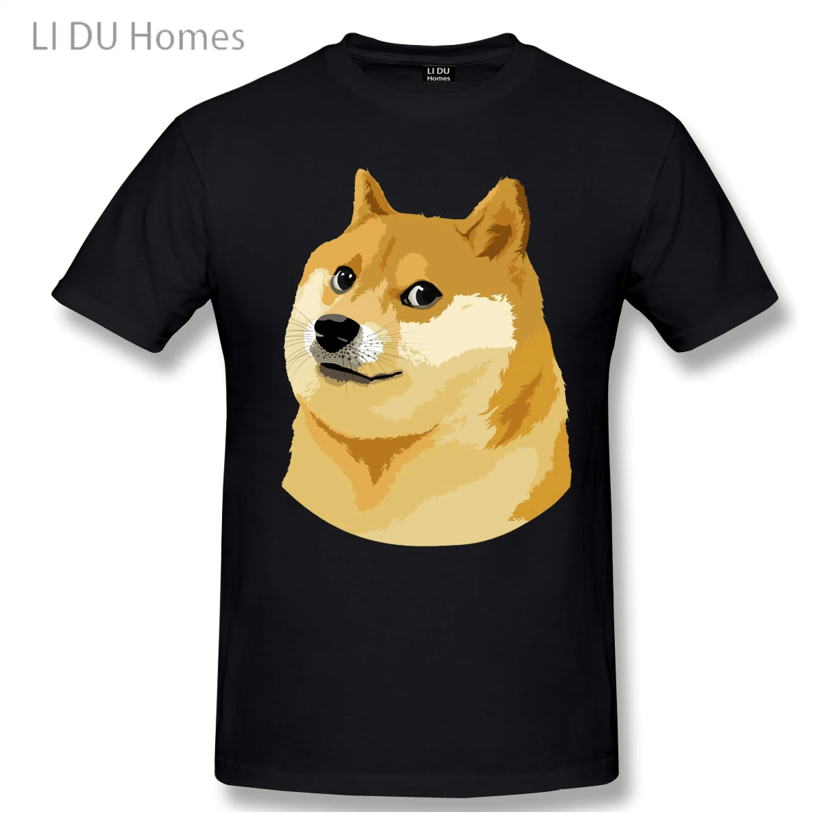 LIDU мужская одежда Dogecoin футболка Doge модная с коротким рукавом|Мужские футболки| |