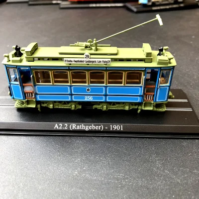 1: 87 сплав Ретро модель трамвая, высокая моделирования трамвая T3 NR. TATRA 1961, литая металлическая игрушка, ретро коллекция игрушечного автомобиля - Цвет: 3