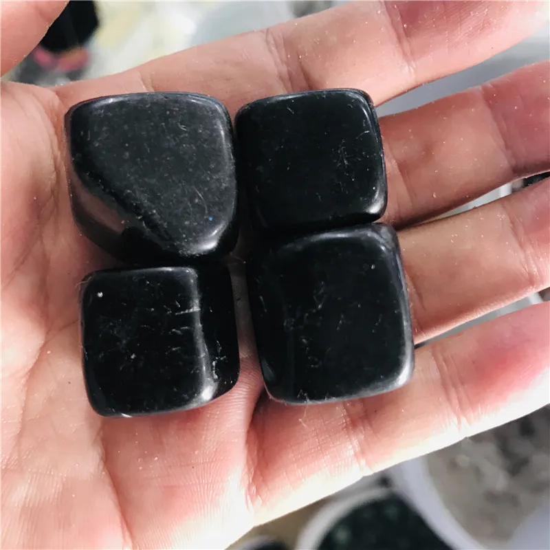 

Natural crystal black yao quartz for aquarium, garden healing flowers home decoration 4pcs