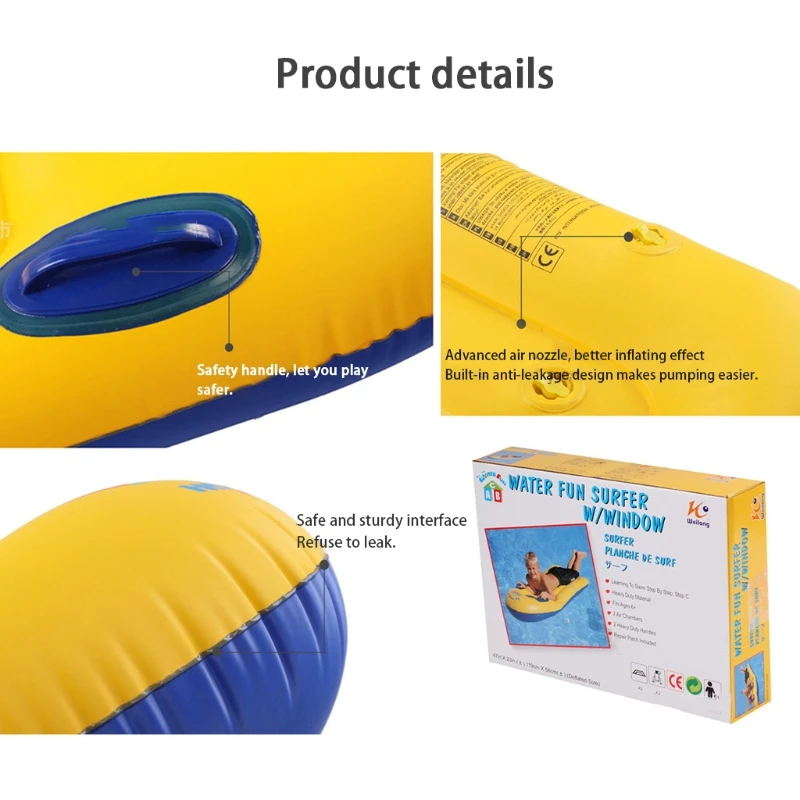 

Comfortable Surfing Mats Floating Water Mats Summer Swimming Pool Water Sports For Pool Parties/games Children's Surfboards