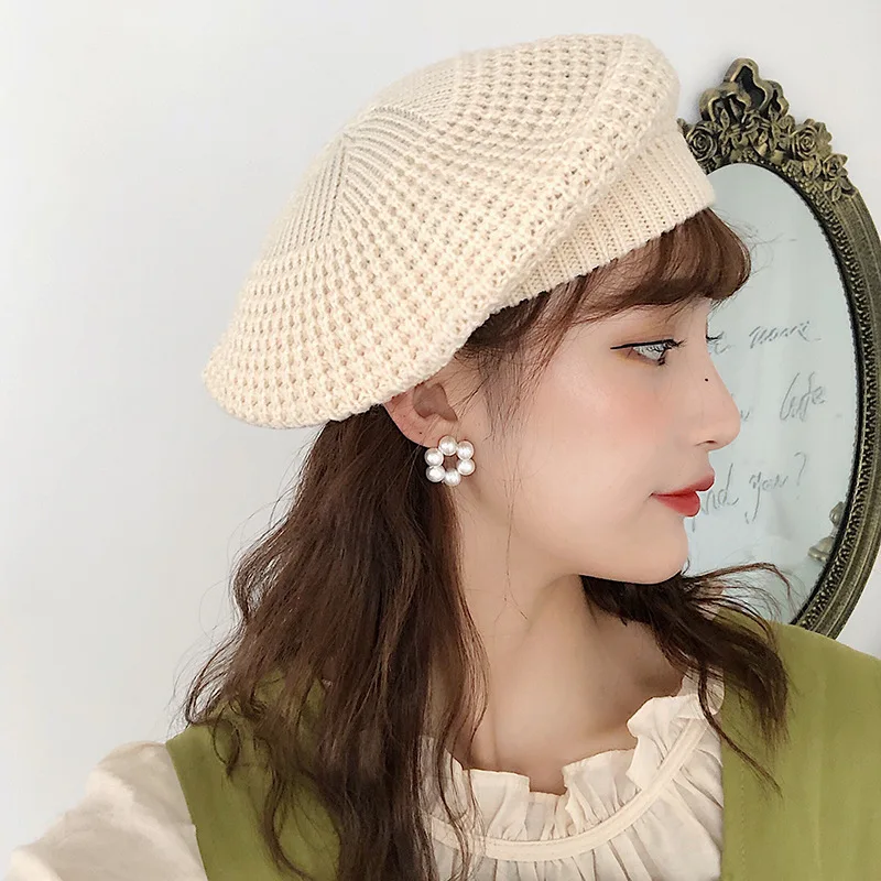 

Beret Hats Women Spring Autumn French Hat Girls Solid Color Fashion Autumn Winter Beret Hat for Women Flat Cap Hat Felt Berets