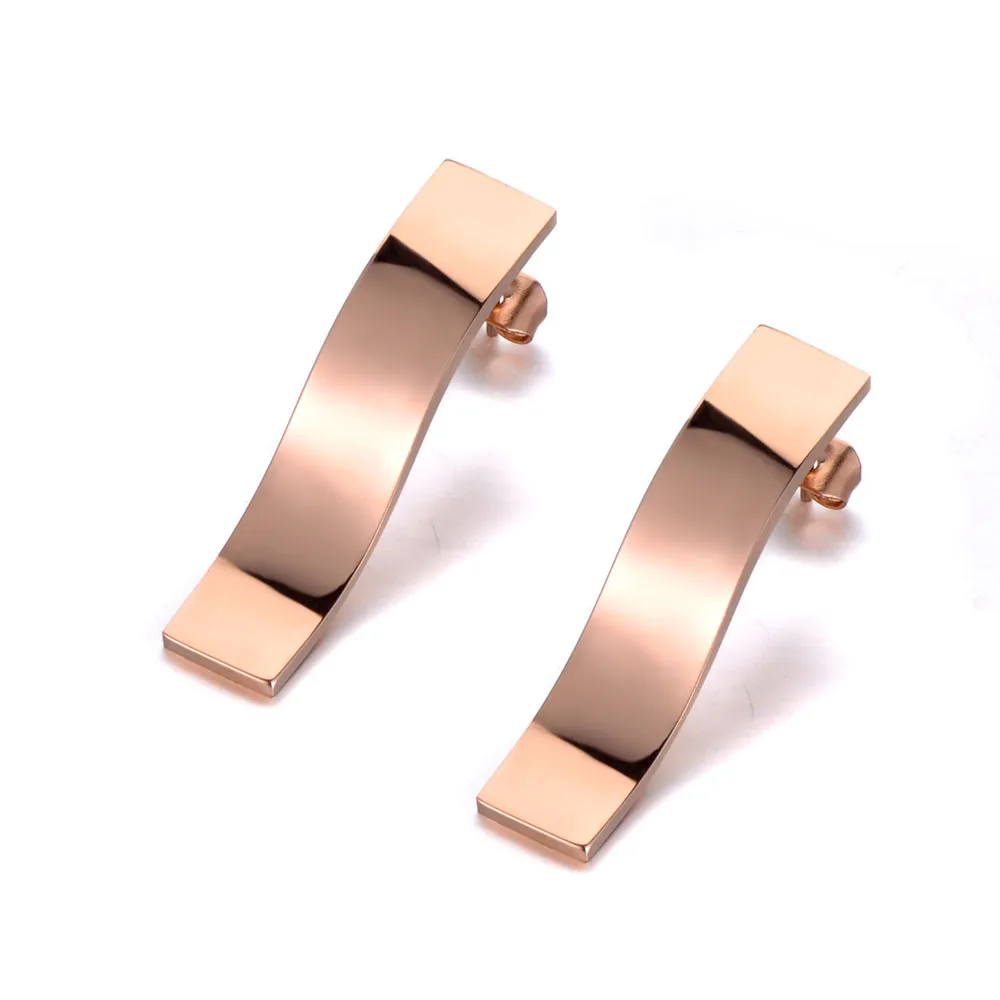 Оригинальные дизайнерские геометрические серьги Lokaer из титановой нержавеющей