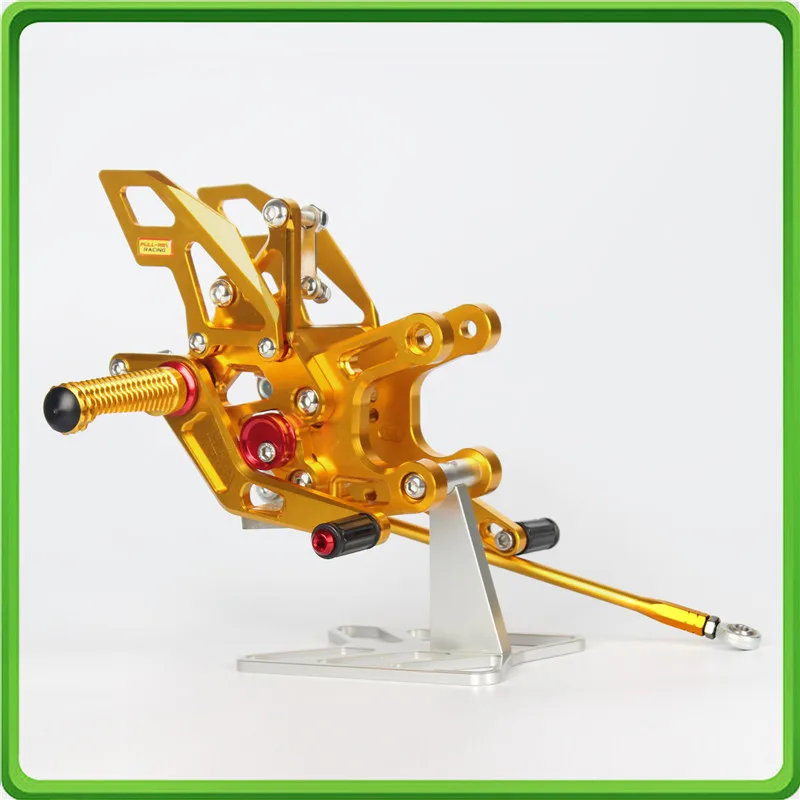 

Полный REV гонки регулируемый задний набор для ухода за кожей ног колышки педаль для Kawasaki Ninja ZX10R ZX 10R ZX-10R 2008 2009 2010 Золото