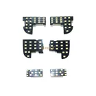 July King 6 шт.sot светодиодный чехол для чтения салона автомобиля для Honda Accord Crosstour 2010-12, 6000K светодиодный декоративный фонарь для автомобиля