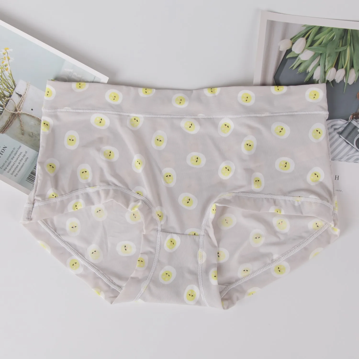 Трусики женские хлопковые с принтом милое нижнее белье из вискозы мультяшным