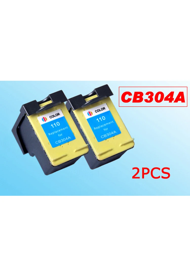 2x картридж с чернилами 110 CB304A цветными для фотографий совместимый hp110 A310 A516 A526