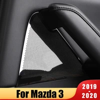 for mazda 3 axela 2019 2020 stainless steel car inner door stereo speaker audio sound decorative frame cover trim accessories