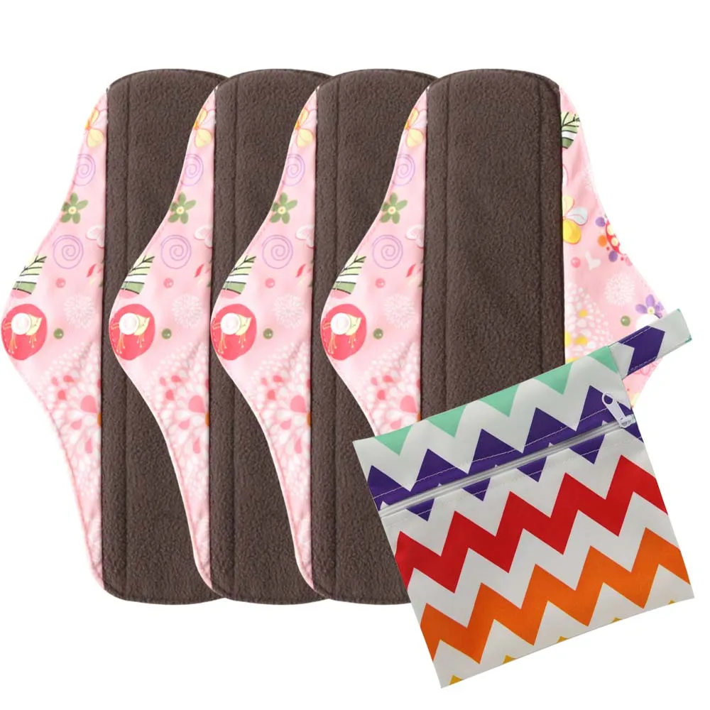 Многоразовые тканевые менструальные прокладки Ohbabyka с абсорбирующим бамбуковым