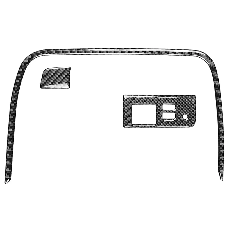 

for Mazda MX-5 2015-2021 USB Panel Center Console Button Frame Sticker Carbon Fiber Interior Car Accessories
