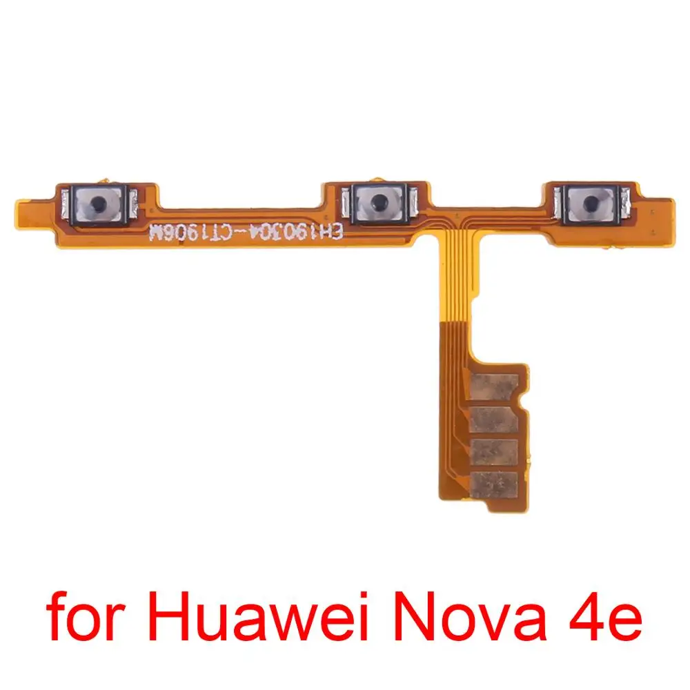 Для huawei Nova 4e Кнопка питания и громкости гибкий кабель для 4e|Шлейфы мобильных