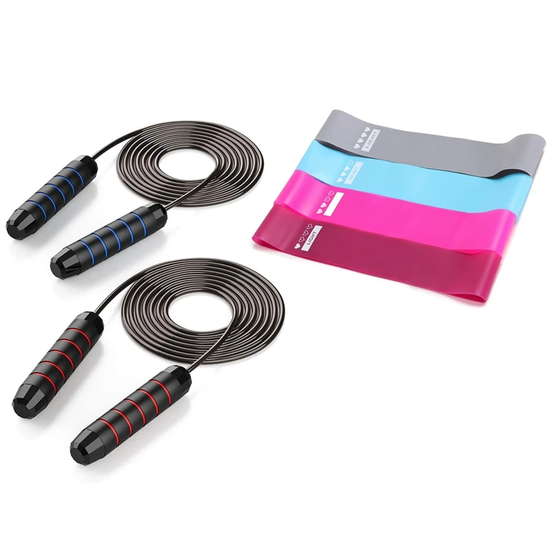 

Resistance Bands Set with Jump Rope Resistance Band Fitness Exercise Loop Bands for Home Gym Yoga Training