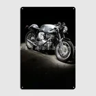 Triton Cafe Racer металлический знак кинотеатр Кухня Настенный Дизайн Настенный декор оловянный знак плакат