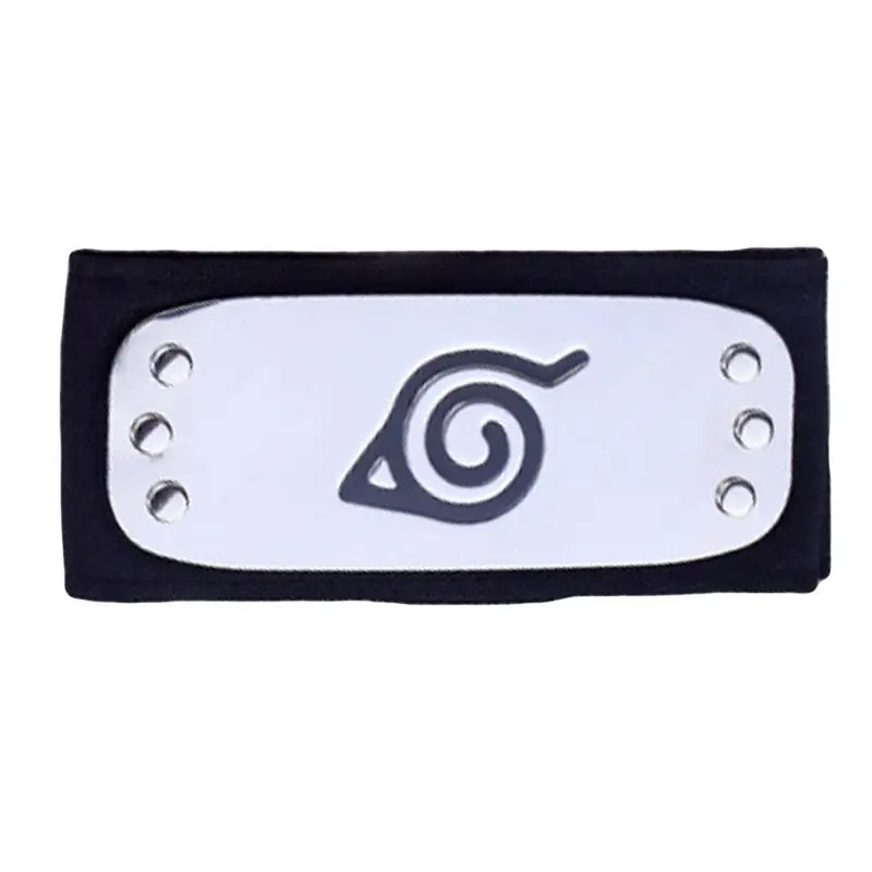 

Men Women Kids Headband Japanese Anime Figures Logo Metal Plated Hairband Forehead Protector Cosplay Accessories Headwear