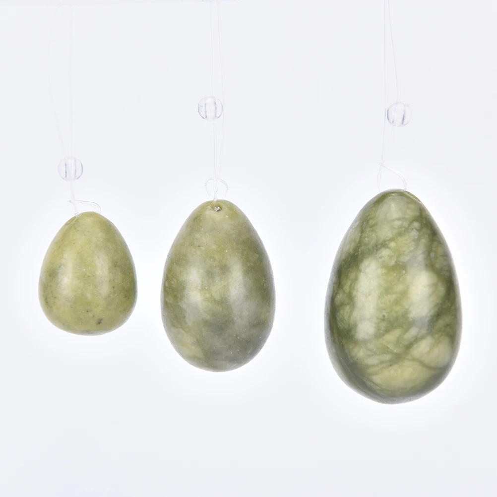 

3Pcs/lot Egg Jade Eggs Pelvic Floor Muscles Vaginal Tightening Jade Egg Kegel Exercise Women Postpartum Recovery