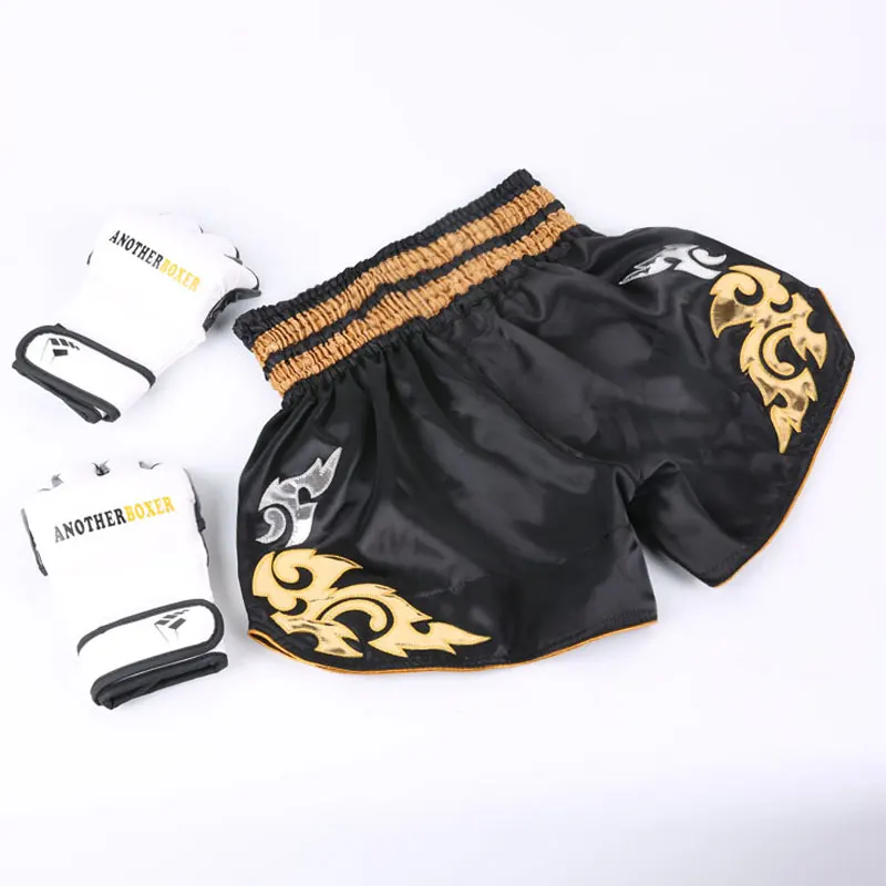 Muay Thai MMA Kickboxing Shorts Grappling Crossfit Boxeo Trunks Men Women Boys Girls Training Combat Sanda Sport Short Pants