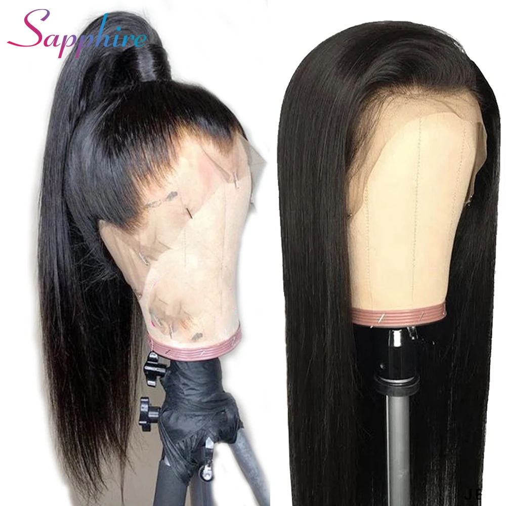 SA 360 парик из натуральных волос малазийские прямые волосы Remy парики человеческих